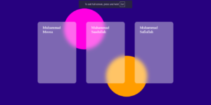 profile cards UI